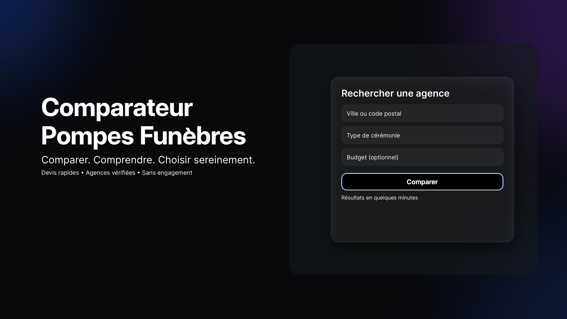 Comparateur Pompes Funèbres